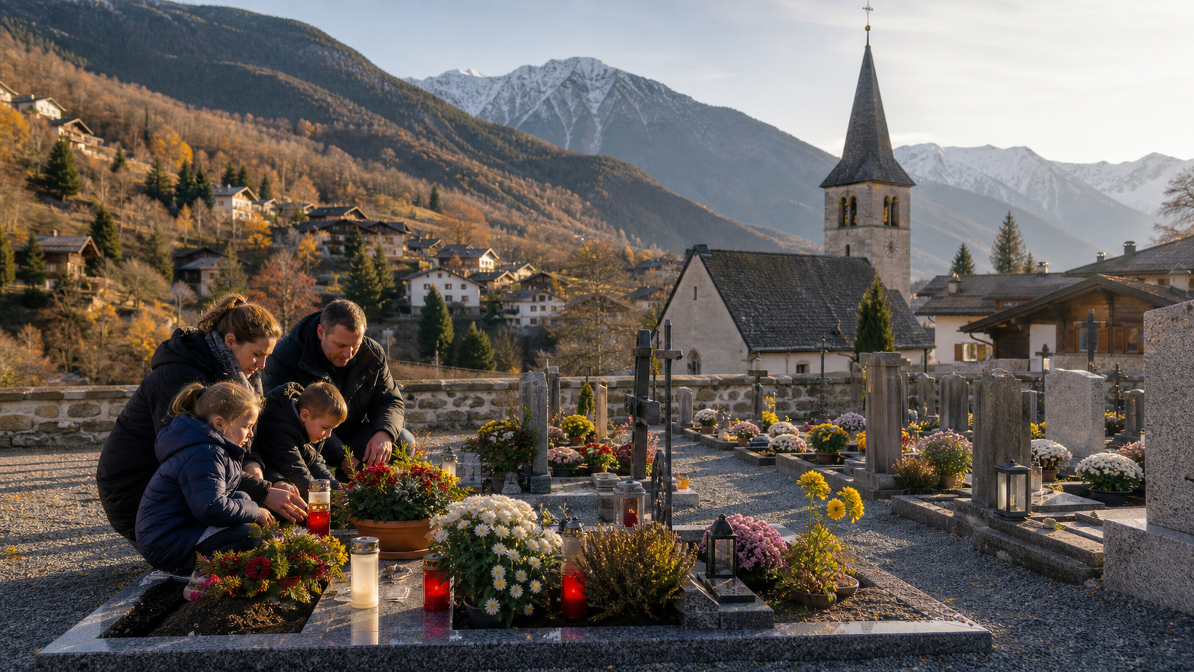 Allerheiligen in der Schweiz im passenden regionalen Kontext