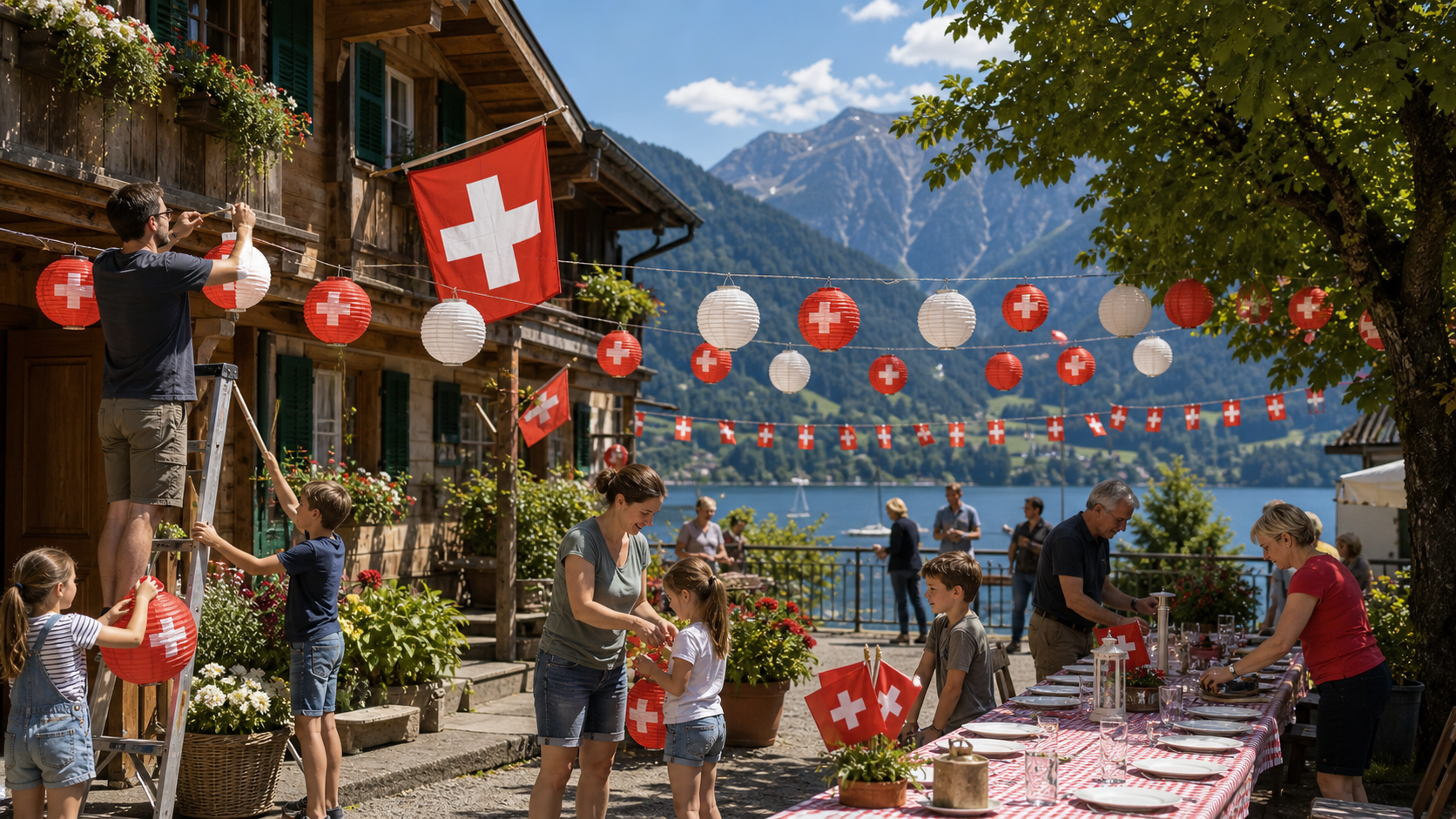 Bundesfeier im Schweizer Alltag