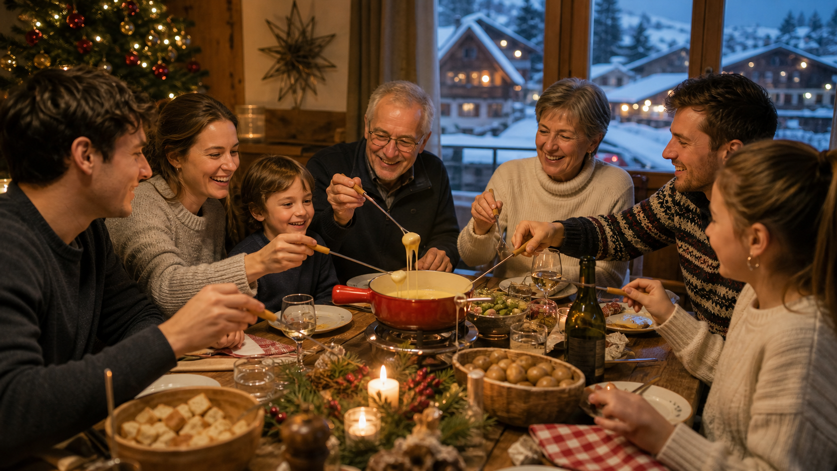 Weihnachtstag im Schweizer Alltag