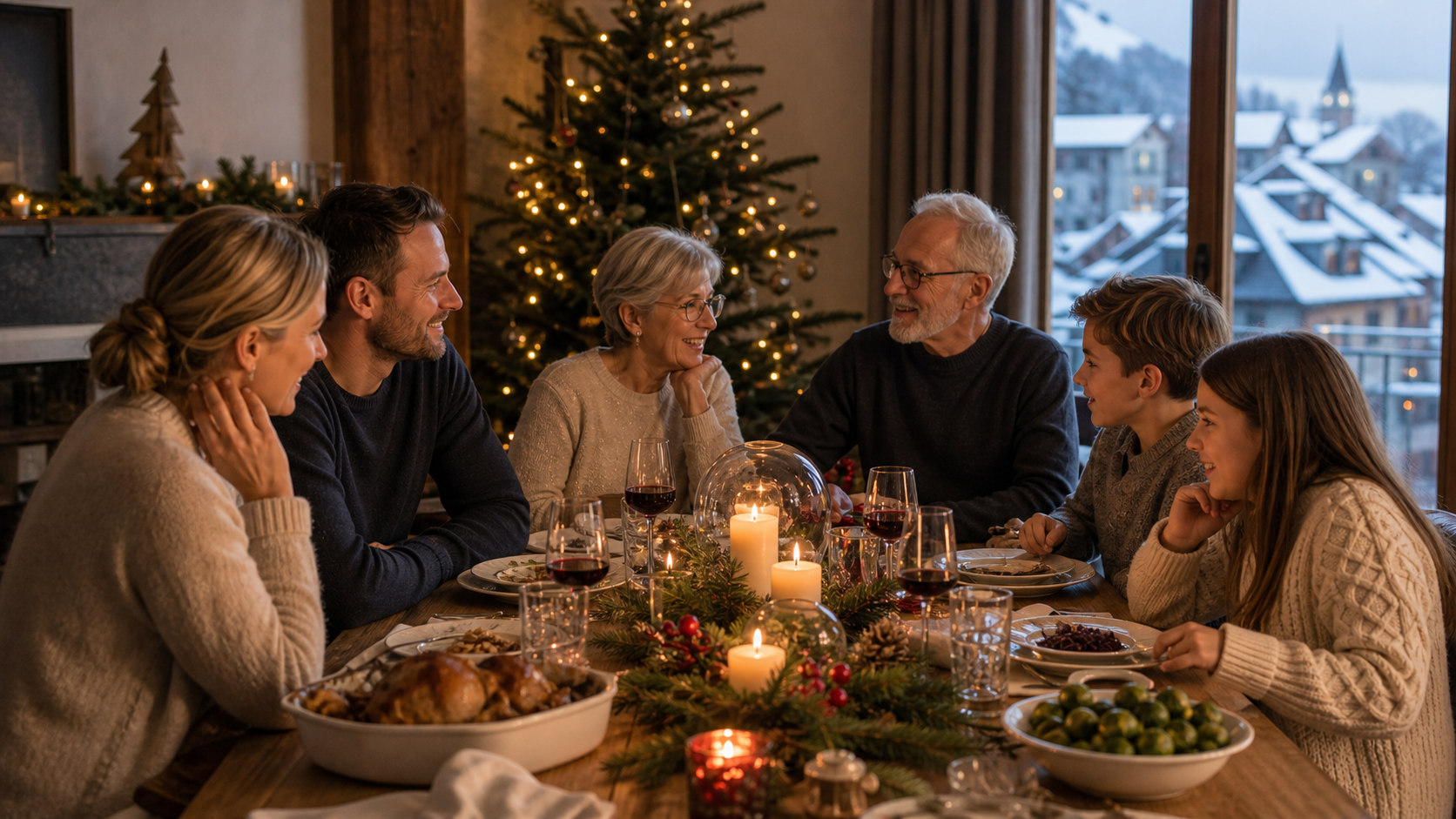 Weihnachtstag in der Schweiz im passenden regionalen Kontext